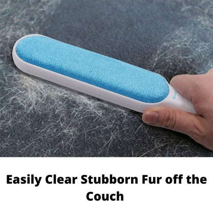 Using self-cleaning base to remove cat hair from lint brush