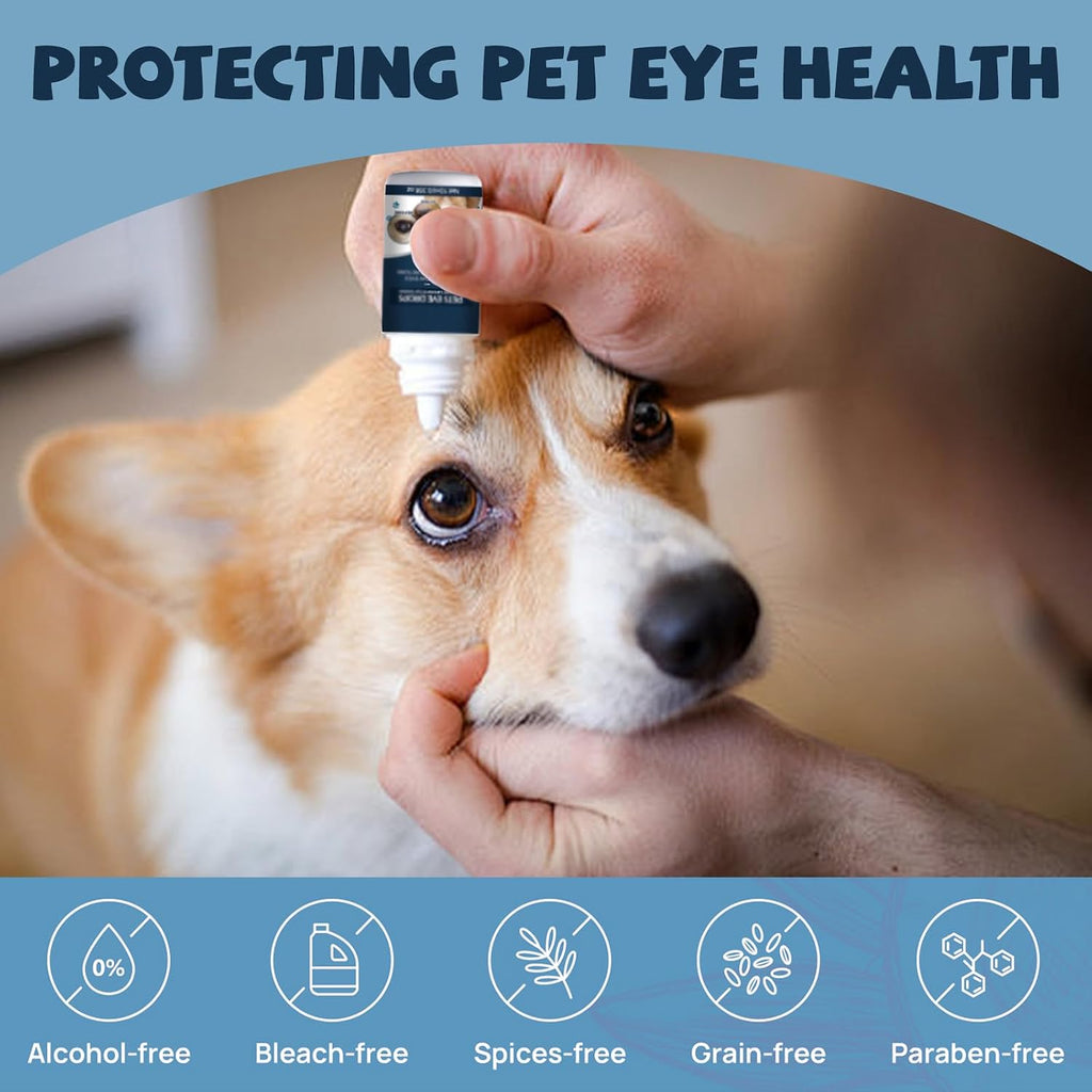 Cornisol dog eye drops application instructions on box
