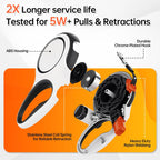 Lulupet retractable leash ergonomic non-slip handle detail