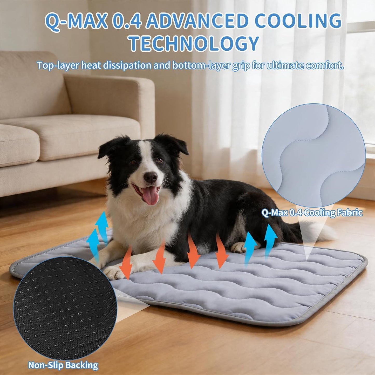 Close up of Aupetek cooling mat texture