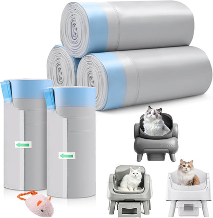 AWoHH automatic cat litter box bags 150 pack front view