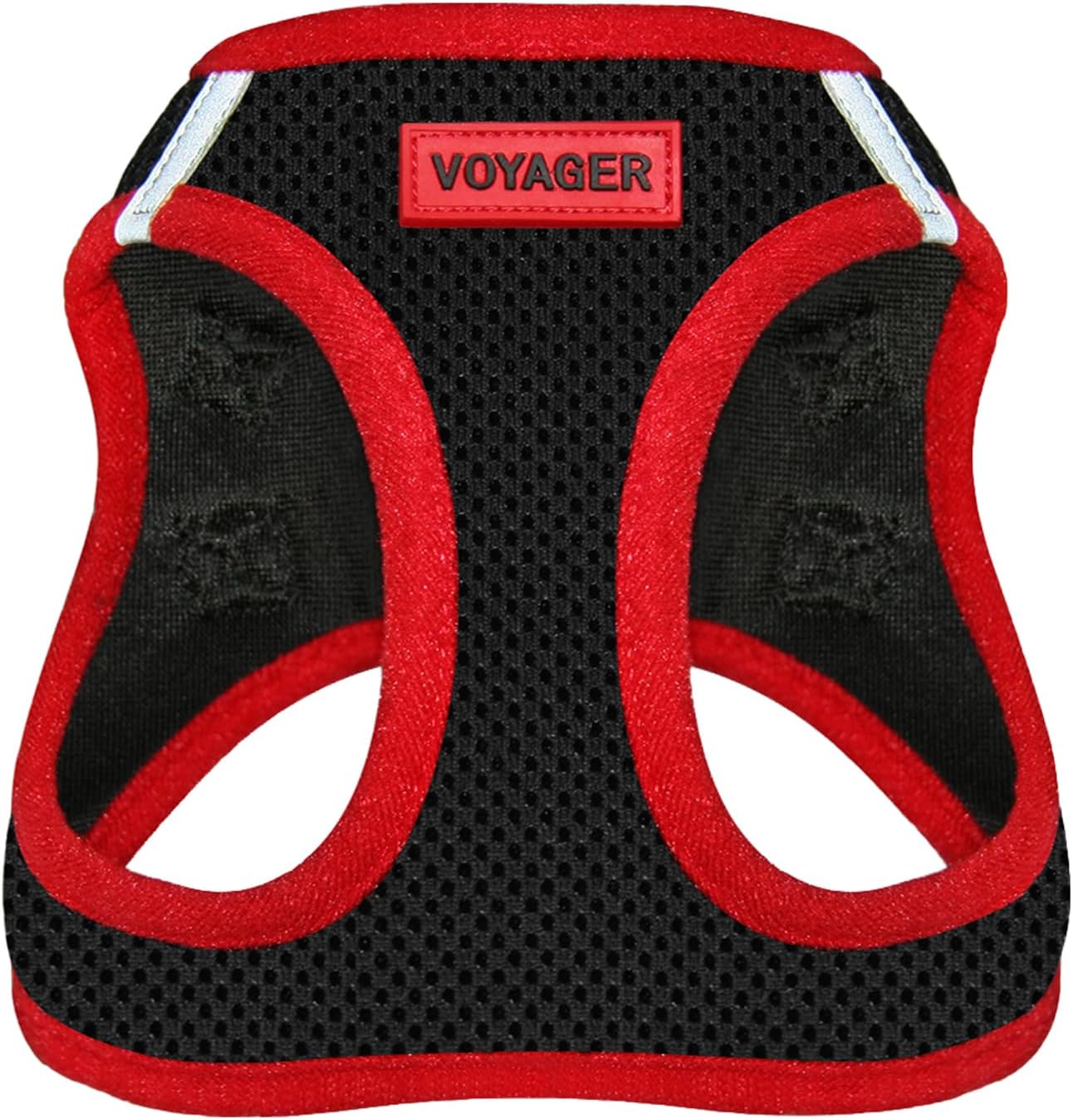 Best Pet Supplies - All Weather Mesh / Plush, Reflective, No Pull Harness for Small, Medium Dogs, Cats - Secure with Hook & Loop Fastener, Buckle, Double D-Rings - Black/Black Trim, S - Image 14