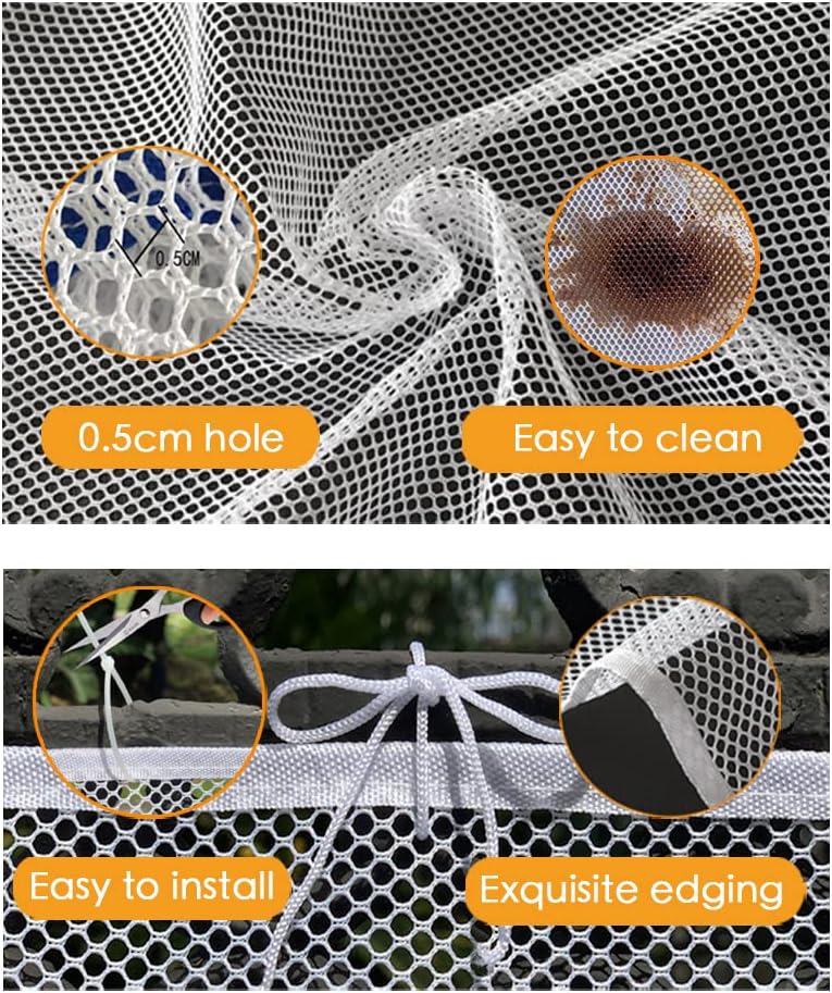 Pet safe balcony netting showing installation cable ties