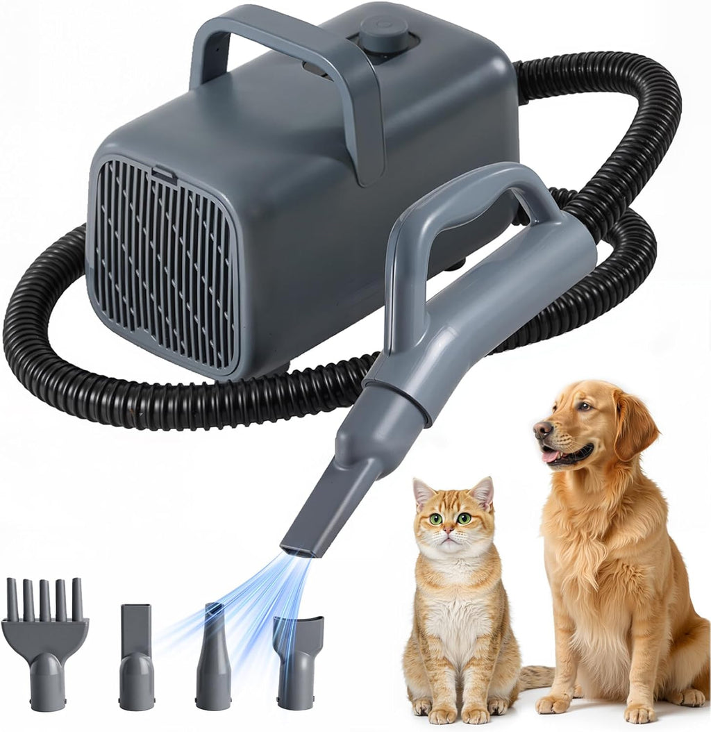 DUMOS Pet Grooming Vacuum Kit, 3 Adjustable Suction Modes, 5 Professional Grooming Tools with Low Noise Dog, 10000PA Cat Hair Clippers for Home Cleaning, 2.5L, Ivory - Image 13