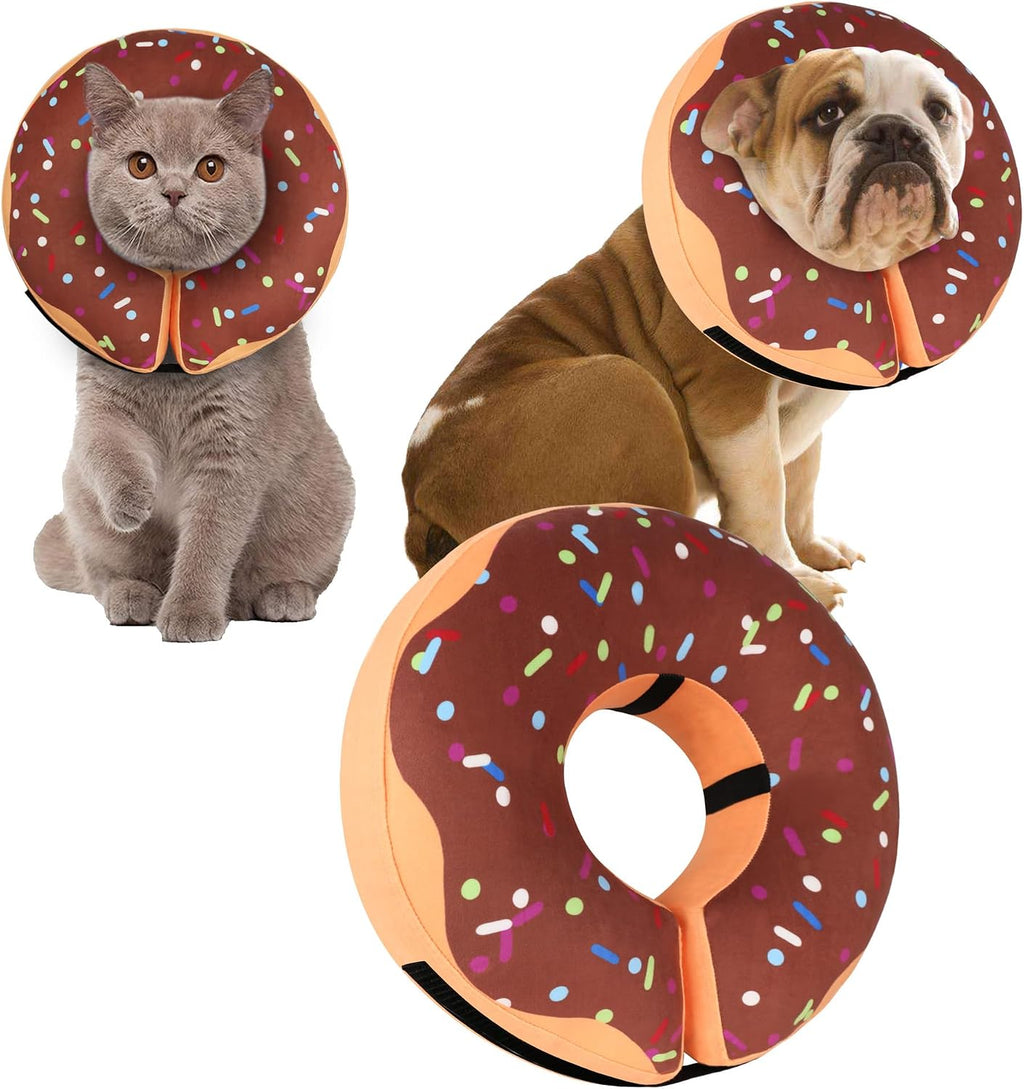 Recovery Donut Collar for Dogs & Cat,Inflatable Dog Cone Collar Alternative After Surgery,Soft Cone for Large Medium Small Dog,Adjustable Pet Neck Donut(Blue,Small) - Image 9