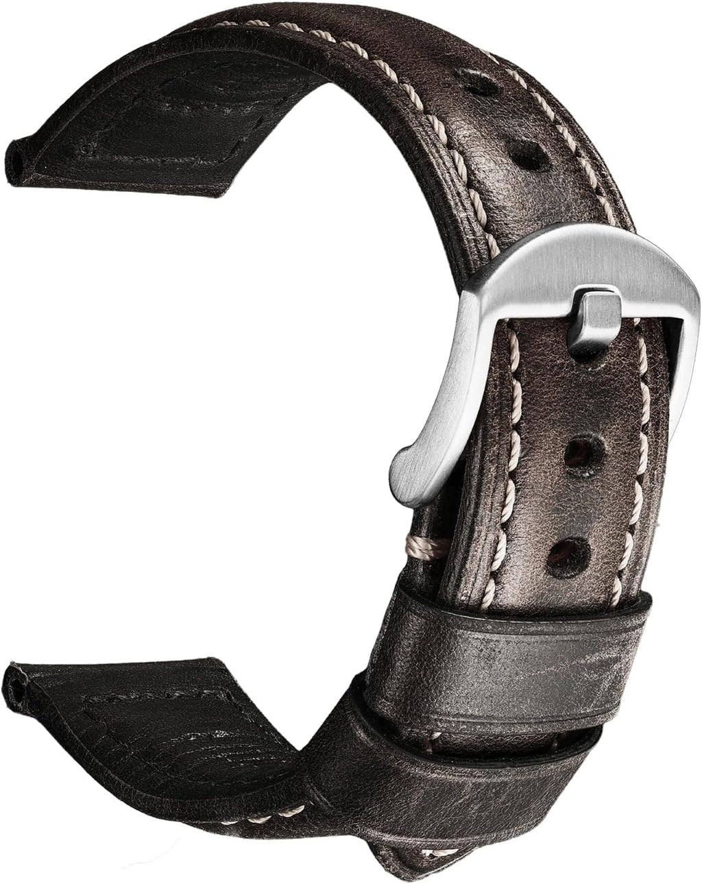 REZERO Watch Band, Vintage Oil Wax Leather Watch Straps 18mm 19mm 20mm 21mm 22mm 23mm 24mm 26mm Watch Belt for Men Women - Image 10