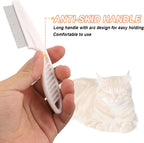 Brillirare grooming comb set for dogs and cats on white background