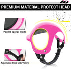 Adjustable pet safety helmet with foam lining