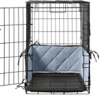 View showing durable ties attached to metal crate bars