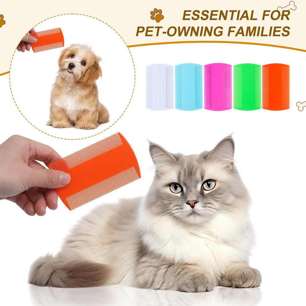 Cat and dog grooming tool set in five colors