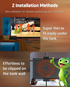 Pawfly reptile heater setup for hermit crab glass enclosure
