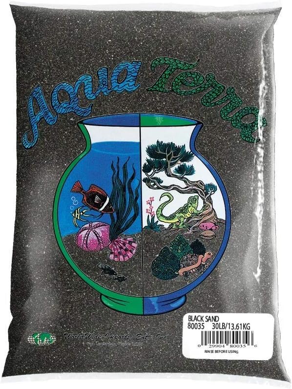 Five pound bag of Worldwide Imports natural white aquarium substrate