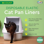 Alfapet super jumbo litter box bags showing elastic band detail