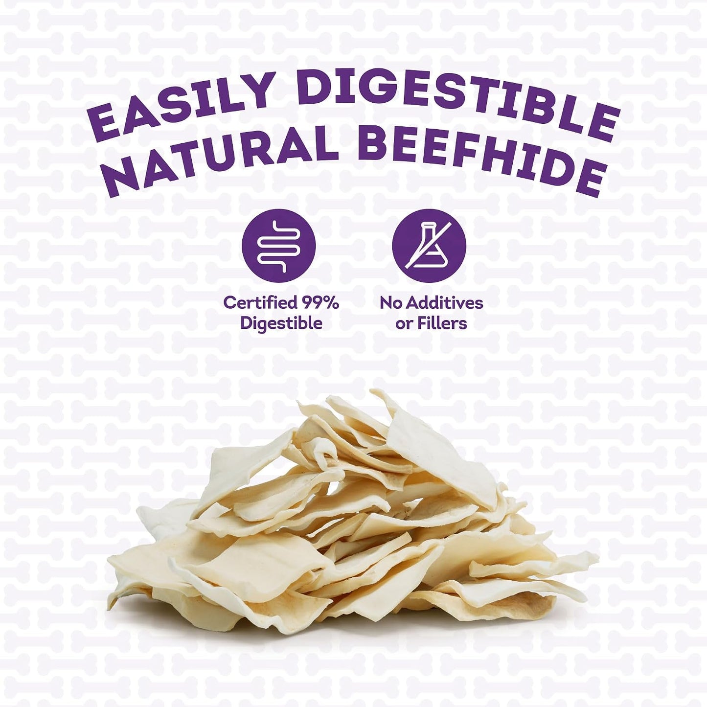 Pet Factory all natural American beefhide 2 Pack dog treats
