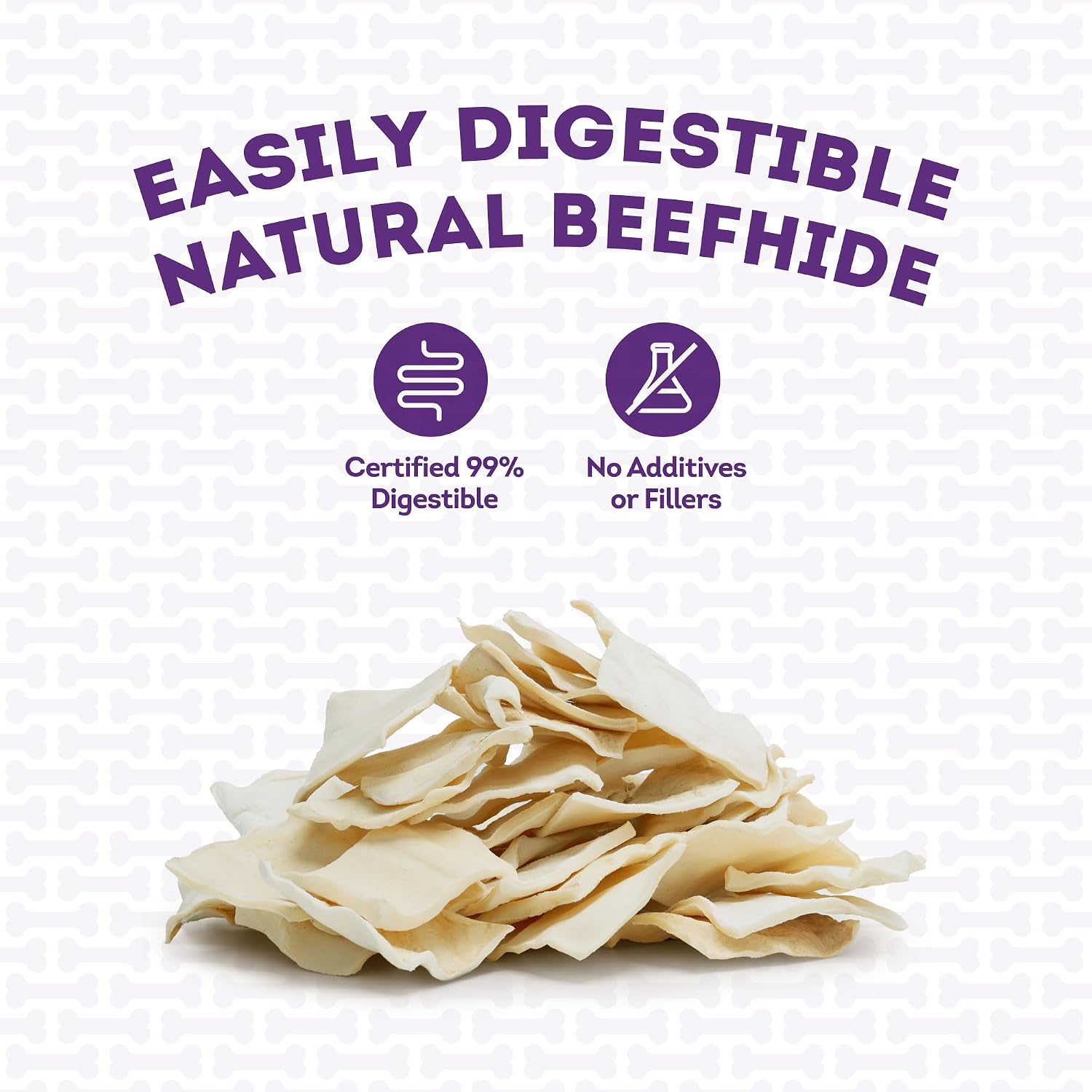 Pet Factory all natural American beefhide 2 Pack dog treats