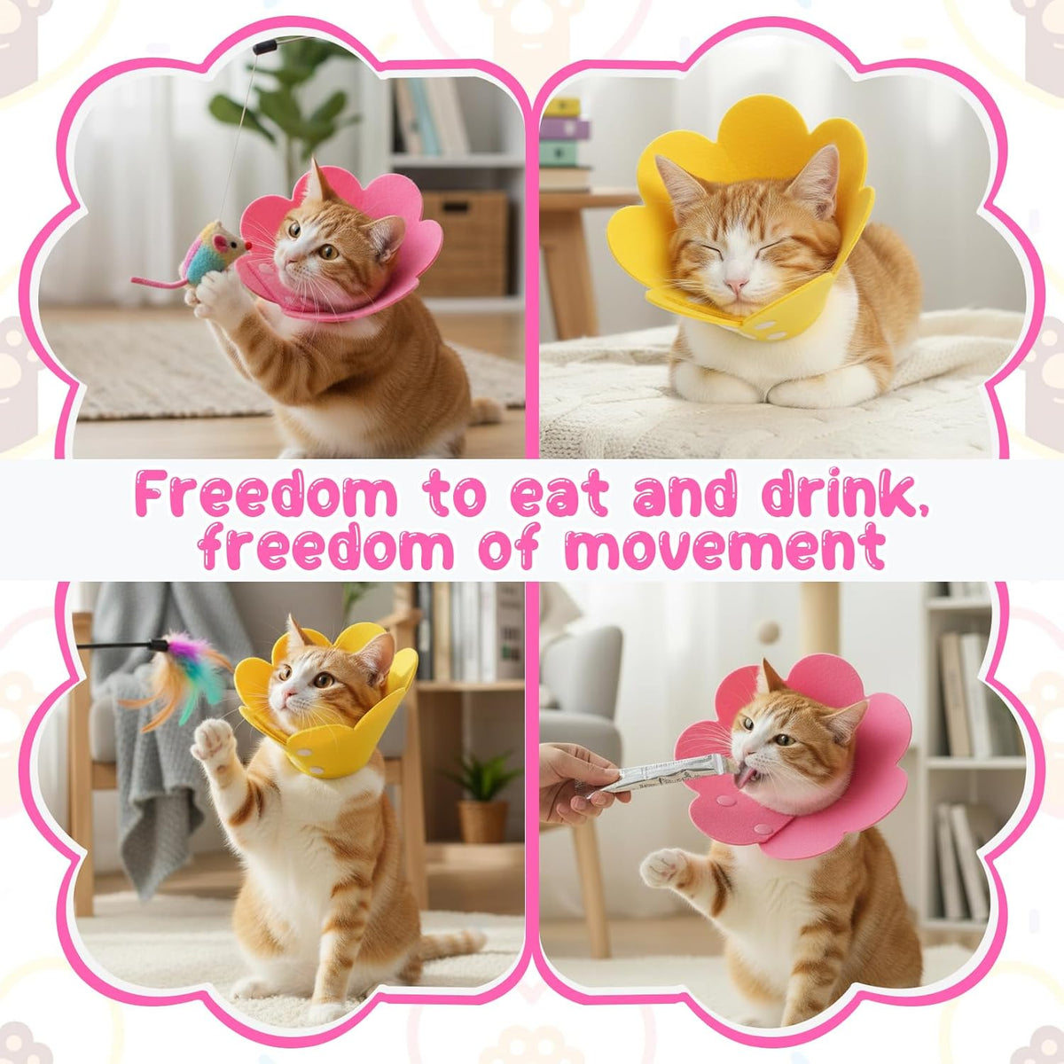 Eco friendly flexible felt elizabethan collar pack for small animal care