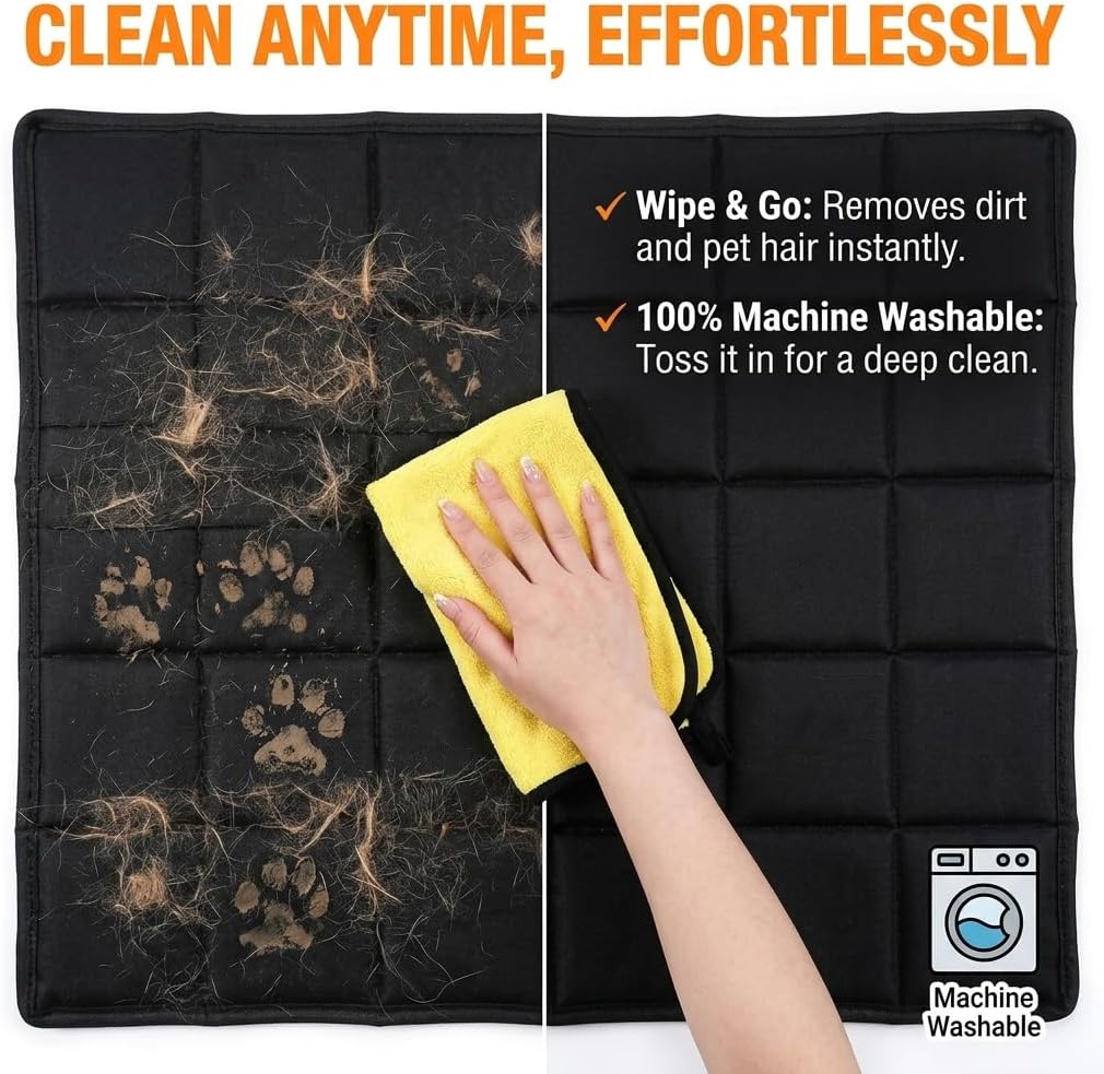 Side profile view of waterproof Drounphi kennel pad