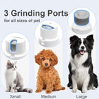 Rechargeable cordless dog clipper showing the USB charging cable interface and indicator light