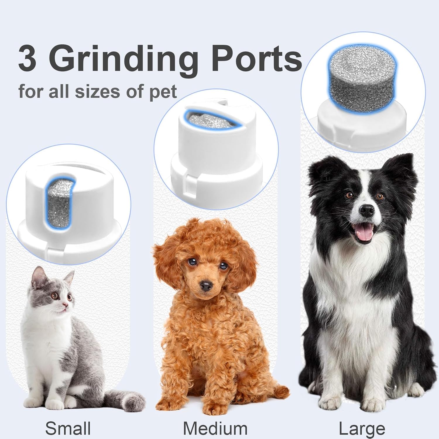 Rechargeable cordless dog clipper showing the USB charging cable interface and indicator light