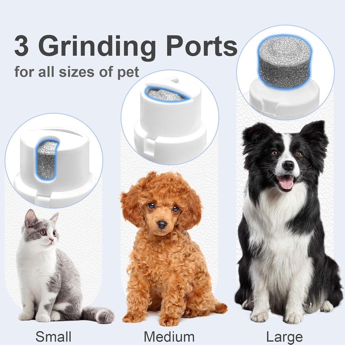 Rechargeable cordless dog clipper showing the USB charging cable interface and indicator light
