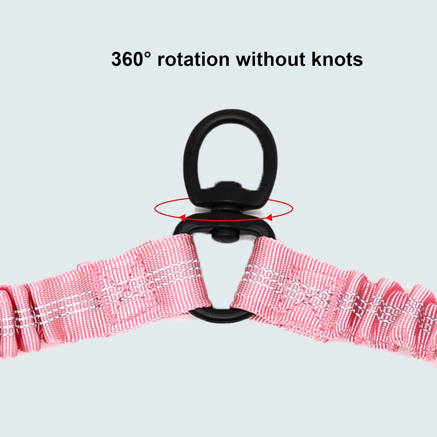 Reflective stitching detail on the BAOBOTE dual dog walking accessory
