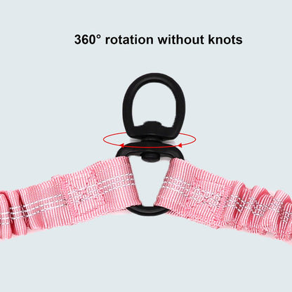 Reflective stitching detail on the BAOBOTE dual dog walking accessory