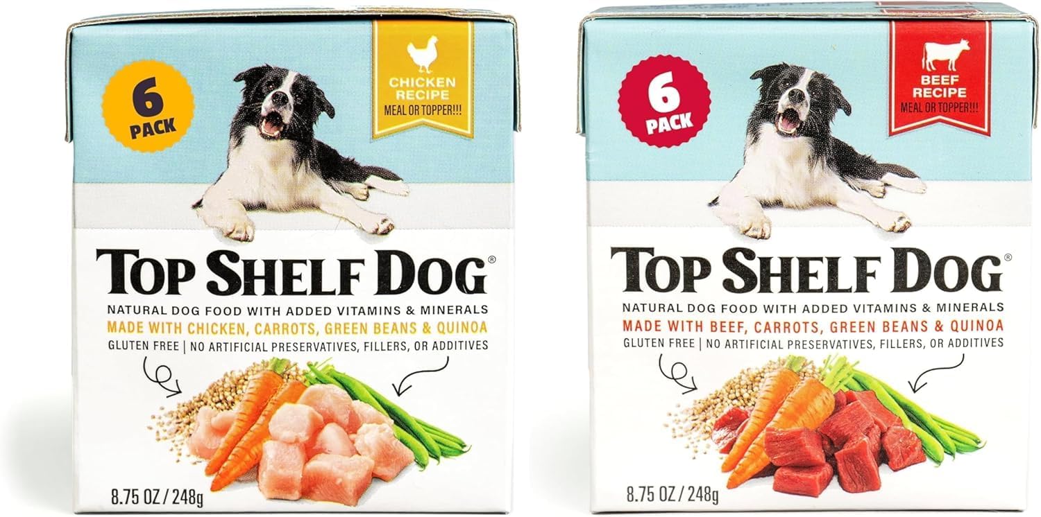 Fresh Dog Food, All Natural Complete Meal or Kibble Topper, Shelf Stable Premade Wet Recipe with Added Vitamins & Minerals for Picky Eaters Puppies Seniors (Chicken 6 x 8.75oz Cartons) - Image 10