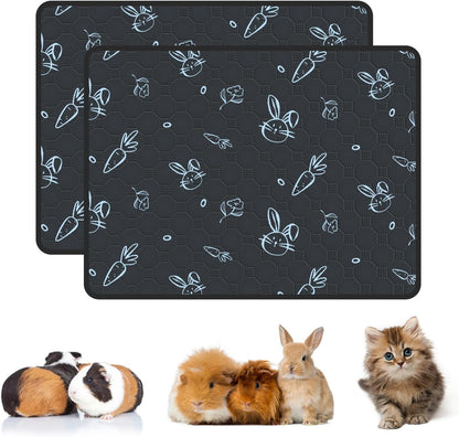 2-Pack Guinea Pig Cage Liner, 24" x 47" Reusable Guinea Pig Bedding Washable Absorbent Pee Pads for Dogs Rabbit Chinchilla Hamster, Leakproof & Anti Slip - Image 9