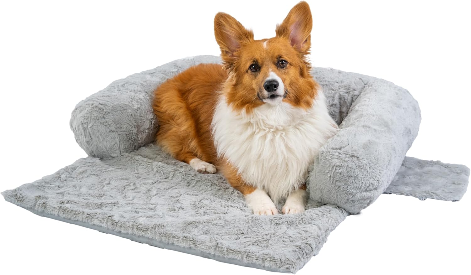 Cozy 30 by 40 inches luxury shag pet blanket for puppy calming comfort