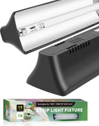 LUCKY HERP T5 Reptile Light Fixture Combo Kit 24W (New Upgrade), UVB Reptile Light Fixture with Desert UVB 10.0 22" Fluorescent Tube, UVA UVB Reptile Light for Lizard, Bearded Dragon, Tortoise - Image 11