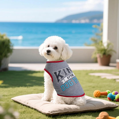 Colorful comfortable pet outfits for puppy summer heatwave protection