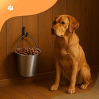 Authentic Advance Pet Products stainless steel bucket silver finish