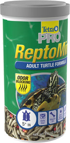 Tetra aquatic turtle food bottle side ingredients