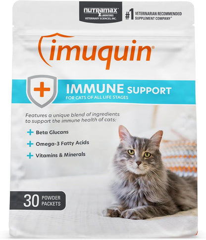 Nutramax Imuquin Immune Health Supplement for Cats, with Astaxanthin and Beta Glucans, 30 Sprinkle Capsules - Image 11