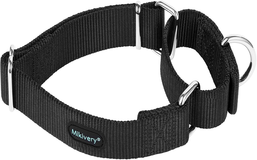 Mikivery Martingale Dog Collar Nylon Adjustable and Safety Training Colourful Comfortable Metal Buckle Pet Collars for Small Medium and Large Dogs(Haze,M) - Image 12