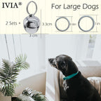 Handmade silver collar bells for pet tracking