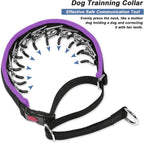 Monstoyo hidden martingale collar with durable quick release snap buckle