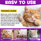 Cat sedative for grooming and travel stress relief product label view