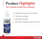 Zymox enzymatic pet ear cleaner side profile packaging