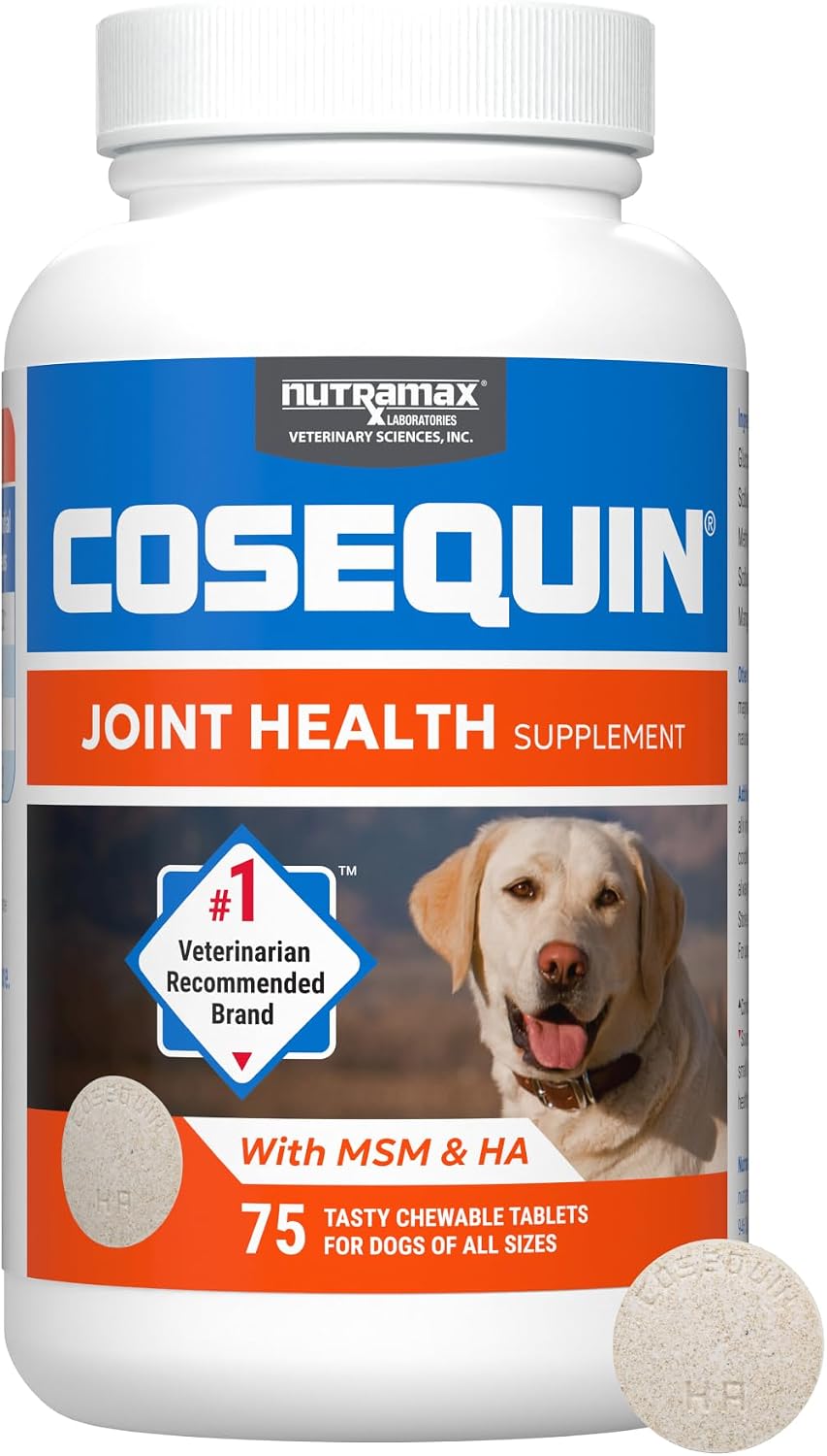Nutramax Cosequin for Dogs Joint Health Supplement, Contains Glucosamine for Dogs, Plus Chondroitin and MSM, Supports Healthy Joints, For All Breeds and Sizes, Chewable Tablets, 132 Count - Image 14