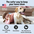 Sunny And Honey pet stain remover bottle label close up