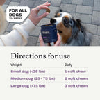 PetLab Co. salmon flavored canine probiotics soft chew texturised details.