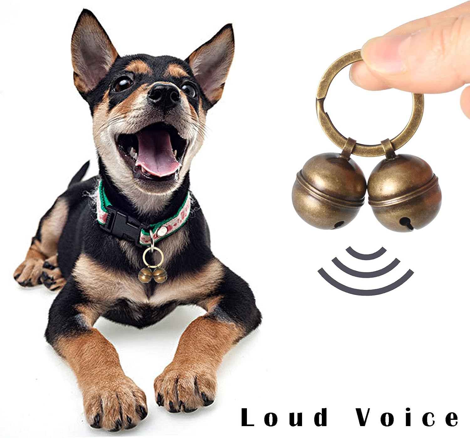 Kittail premium pet safety bell with split ring attachment option for outdoor tracking