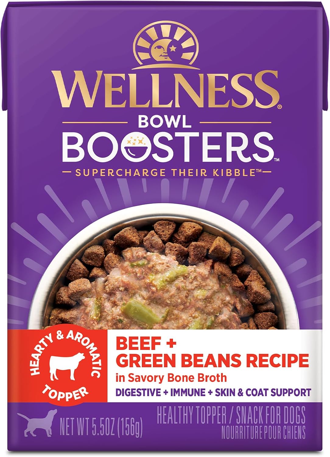 Wellness Bowl Boosters Simply Shreds Wet Dog Food Topper for Small,Medium,& Large Breeds,Grain Free,Natural,Chicken,Beef & Carrots,2.8 Ounce Pouch,(Pack of 24) - Image 12
