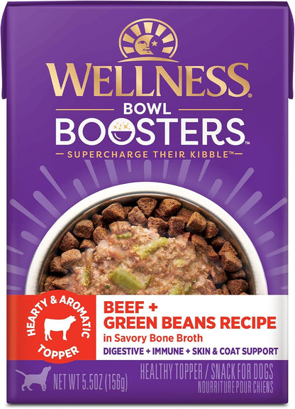 Wellness Bowl Boosters Simply Shreds Wet Dog Food Topper for Small,Medium,& Large Breeds,Grain Free,Natural,Chicken,Beef & Carrots,2.8 Ounce Pouch,(Pack of 24) - Image 12