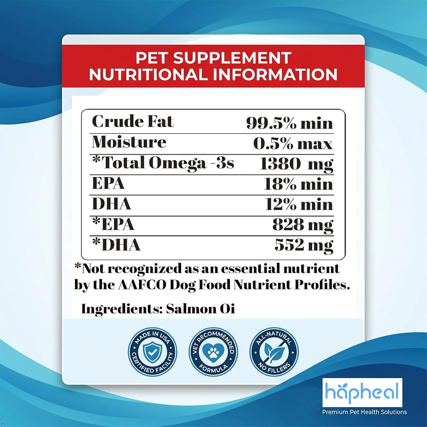 Vital Pet Life pet supplement bottle showcasing authentic nutrition details for cats and dogs.