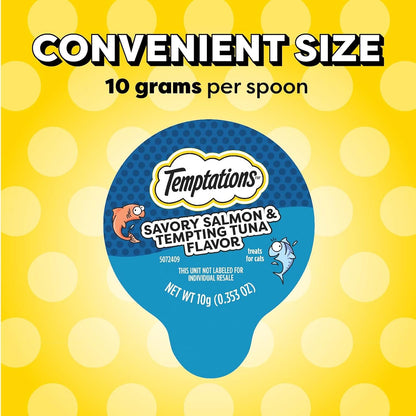 Temptations Lickable Spoons creamy texture on a spoon