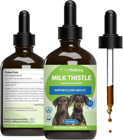 Pet Wellbeing Milk Thistle for Dogs - Organic Milk Thistle, Supports Healthy Liver Function & Detoxification - NASC Certified & Vet-Formulated - 2 oz Liquid - Image 10