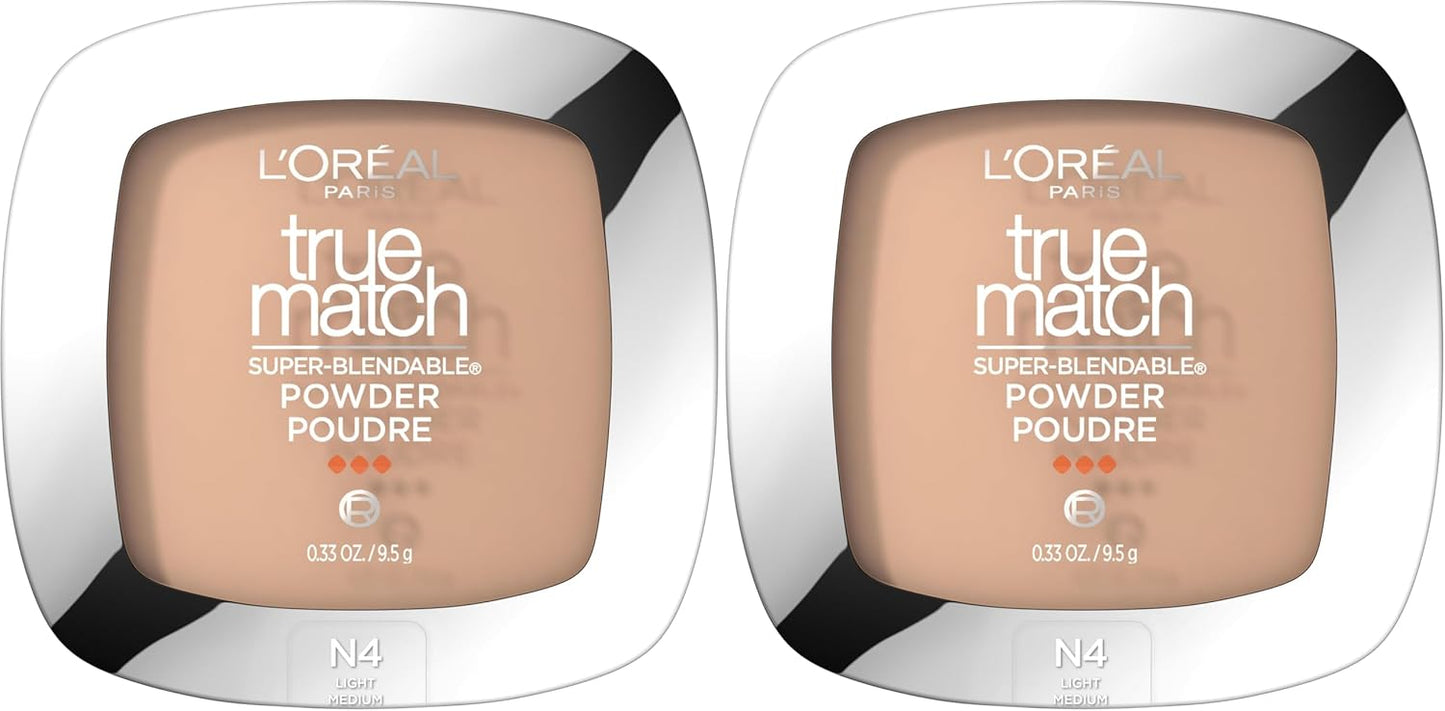 L'Oreal Paris True Match Super Blendable Oil Free Powder Foundation, W2 Light, 0.33 oz, Packaging May Vary - Image 14