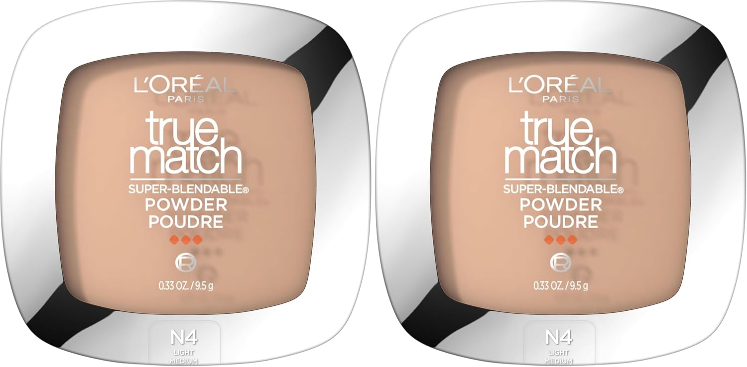 L'Oreal Paris True Match Super Blendable Oil Free Foundation Powder, C3 Light Medium, 0.33 oz, Packaging May Vary - Image 13